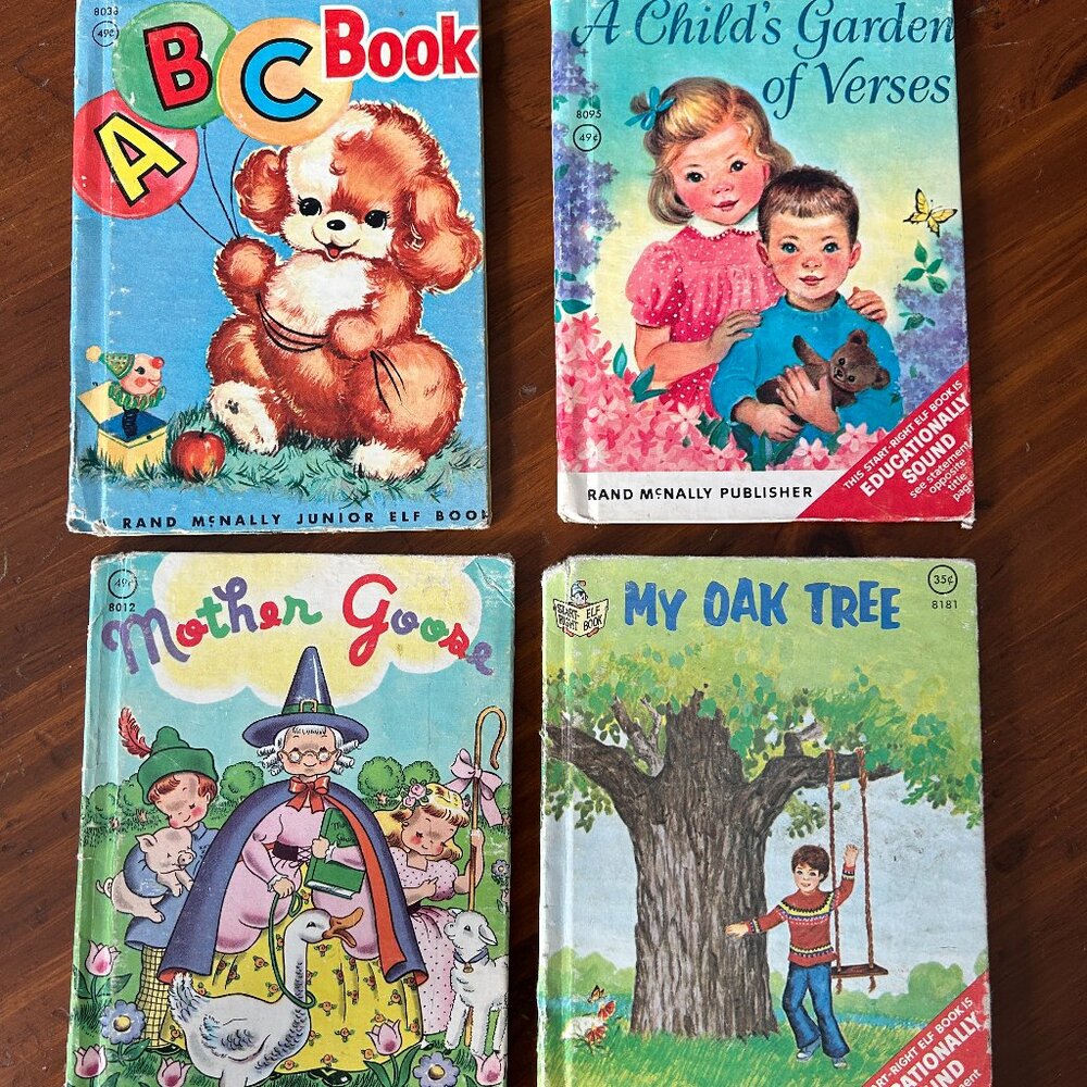 4 Vintage Rand McNally Junior Elf Books - Picture 1 of 16